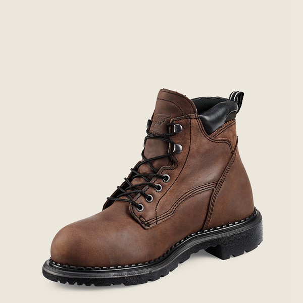 Bottes de Sécurité Red Wing - Supersole® - 6-Inch Waterproof Toe Metguard - Marron/Noir - Homme 685V